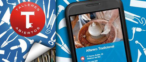 «TALLERES ABIERTOS». APP para móviles con sistemas operativos IOS y Android, para la Organización de los Artesanos de España.